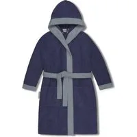 normani Kinderbademantel Kinder Bademantel aus Bio-Baumwolle Elounda, Bio-Baumwolle, Kapuze, Bindegürtel, Kinderbademantel aus weichem und schadtsofffreiem Material