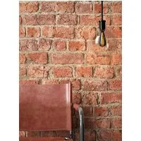 Newroom Papiertapete, Steintapete Rot Industrial Steintapete Ziegelstein Backstein Mauerwerk Klinker Stein Tapete Steinoptik Wohnzimmer, Tapete Steinoptik Wohnzimmer
