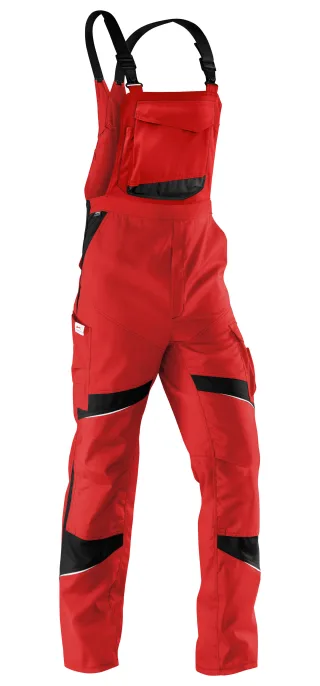 KÜBLER ACTIVIQ Latzhose mittelrot/schwarz 64 - 3250 5365-5599-64