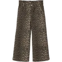 vertbaudet Paperbag-Hose Weite Mädchen Paperbag-Hose mit Leopardenmuster