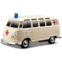 Maisto® Spielzeug-Auto VW T1 Einsatzfahrzeug mit Licht & Sound (12cm) »Krankenwagen«, originalgetreue Innenausstattung