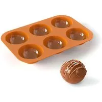 Metamorph Pralinenform Halbkugel Silikonform 6-fach, Mit der Chocolate Bomb Form aus Silikon für sechs Halbkugeln gelingen