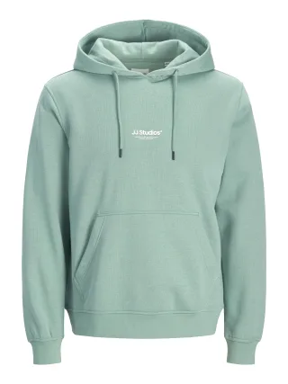 JACK&JONES - JJESOHO SWEAT HOOD NOOS Mineral Blue - Gr. - S