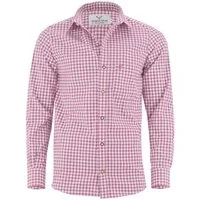 German Wear Trachtenhemd GW1206 Rosa Trachtenhemd ROSA/Karriert Karo Hemd