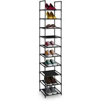 relaxdays Schuhregal schmal, 10 Ebenen