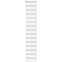 Rollo Doppelrollo Weiß 40x200 cm Stoffbreite 35,9 cm Polyester, vidaXL