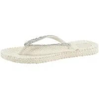 Ilse Jacobsen CHEERFUL03G Zehentrenner Leicht & flexibel, Massageeffekt, mit Glitzer