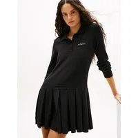 Tommy Jeans Sweatkleid TJW SCRIPT PLEATED SWEATER DRESS