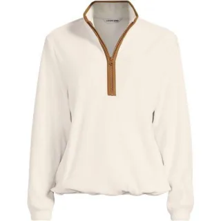 Anyweather Fleece-Pullover mit Reißverschluss, Damen,  Weiß, Polyester, by Lands' End