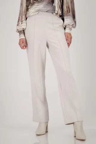 monari - Hose mit Schriftband almond - Gr. - 36