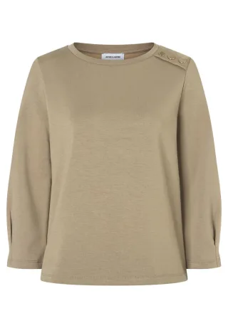 MORE & MORE - Shirt mit 3/4-Arm grün - Gr. - 42