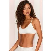 Vivance Bralette aus feiner Pointelle-Ware mit Spitze, reine Baumwolle