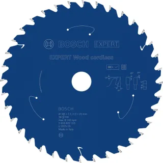 Bosch EXPERT Wood Kreissägeblatt, 165x1, 45x20 mm, Z36 - 2608902150