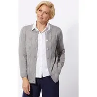 Witt Strickjacke Strickjacke Langarm Zopfmuster