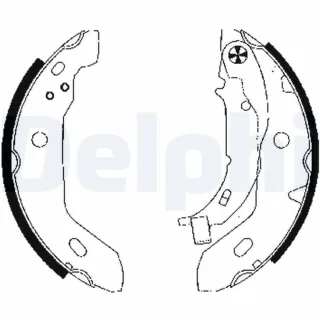 Delphi Bremsbacken hinten Mercedes A-Klasse W168
