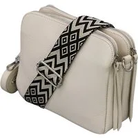 Adel Bags Schultertasche MARA Umhängetasche für Damen, Schultertasche aus Echtleder, hergestellt in Italien, mit 2 Riemen