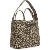French Connection Shopper Sommertasche, Badetasche, Schultertasche, Einkaufstasche, Tragetasche, Strandtasche, Handtasche im Animal-Look mit zwei Henkellängen VEGAN