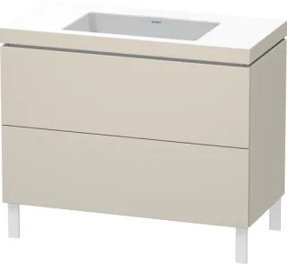 Duravit L-Cube c-bonded Set bodenstehend Taupe Matt 1000x480x698 mm - LC6938N9191 LC6938N9191