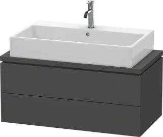 Duravit L-Cube Konsolenwaschtischunterbau wandhängend Graphit Matt 920x477x400 mm - LC580804949 LC580804949