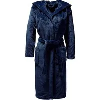 REDBEST Bademantel Unisex-Bademantel "Perris" mit Kapuze, Rückenlänge cm: 124/lang (ab 111 cm):, Fleece, mit Kapuze/mit Aufsatztasche:, default, Fleece Uni