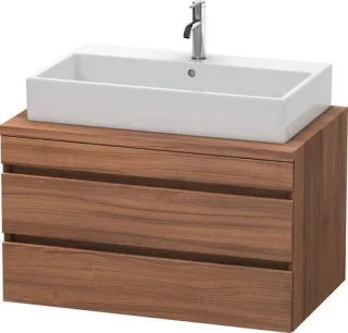 Duravit DuraStyle Konsolenwaschtischunterbau wandhängend Nussbaum Matt 900x548x512 mm - DS531807979 DS531807979