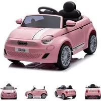 Chipolino Elektro-Kinderauto Fiat 500, Belastbarkeit 30 kg, Fernbedienung, Sicherheitsgurt, MP3, USB, Türen zum Öffnen, lizenziert