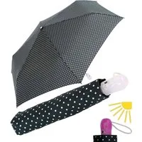 iX-brella Taschenregenschirm Mini Schirm Automatik gepunktet Griff UV-sensitiv, UV-sensitiv