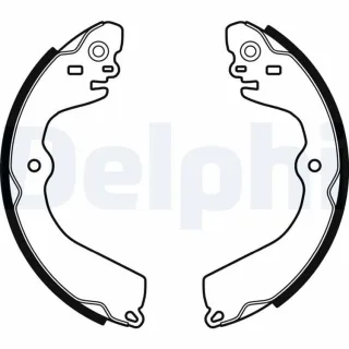 Delphi Bremsbacken hinten Nissan Evalia Nv200