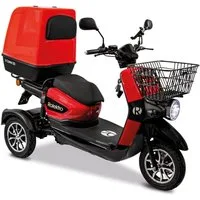 Rolektro Elektromobil Rolektro E-Carrier 25 V.3 Lithium mit XXL-Koffer, 1000 W, 25 km/h, (mit Topcase)