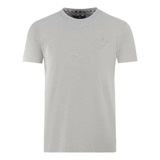 Aquascutum London Tonal Aldis Logo Grau T-Shirt