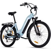 Vankel E-Bike Cityrad e bike für herren 26 zoll 18.2AH 36V 655WH damen 120km Elektrofahrrad, Kettenschaltung, Heckmotor, 655 Wh, (Beleuchtungsset mit Batterieladegerät, Batterieschlüssel, Werkzeug), Komfortables Stadtrad mit Scheibenbremsen & 26" Ber