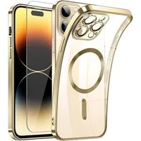AFKSMILE Smartphone-Hülle Handyhülle für iPhone 14 Pro Max MagSafe kompatibel stoßsturzsicher