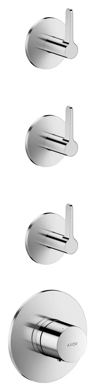 Hansgrohe Thermostatmodul Unterputz AXOR One für 3 Verbraucher mit Hebelgriff chrom, 48723000 48723000