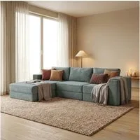 FUFU&GAGA Ecksofa L-Form Sofa Cloud, modulares Ecksofa Chenille, montagefrei