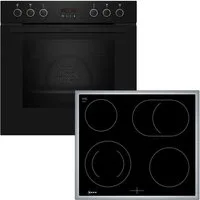 NEFF Elektro-Herd-Set EDX4PB0, Pyrolyse-Selbstreinigung, CircoTherm® auf 3 Ebenen & Pyrolyse-Selbstreinigung