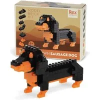 Rex London Miniatur Tier-Bausatz aus Mikro-Bausteinen für Kinder ab 6 Jahren Spielbausteine