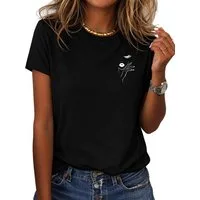 RMK T-Shirt Damen Shirt Rundhals Basic "Stilvoll" aus Baumwolle