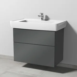 Sanipa 3way Waschtischunterbau zu Laufen Pro A Waschtisch mit 2 Auszügen, Anthrazit-Glanz SF75879