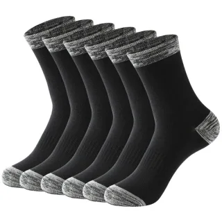 6 Pair Autumn Winter Men Socks Cotton Leisure Business Long Socks Walking Running Hiking Warm Socks For Male Plus Size 4
