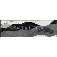 wash+dry by Kleen-Tex Fußmatte wash+dry Schmutzfangmatte Salt & Pepper - 60 x 180 cm, Höhe: 0 mm