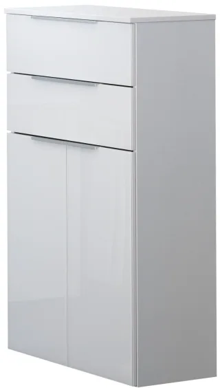 Fackelmann KARA White Midi-Schrank weiß 61x106,5x32 2T/2S, 80926 80926