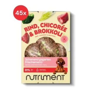 Nutriment Frischemenü Rind, Chicorée & Brokkoli 45x400 g
