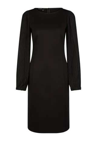 Marc Aurel - Kleid mit Plissee-Ärmeln black - Gr. - 44