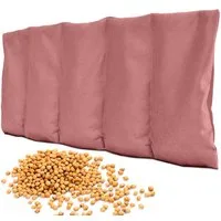 Amilian Kirschkernkissen 55x20 cm - Wärmekissen & Kältekissen für Mikrowelle, Kirschkernkissen für Mikrowelle, Füllung: 100% Kirschkerne, Körnerkissen Nacken Schulter
