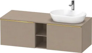 Duravit D-Neo Konsolenwaschtischunterbau wandhängend Leinen Matt 1400x550x459 mm - DE4950R34750000 DE4950R34750000