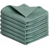 Blumtal Geschirrtuch Set 50x70 oder 30x30 cm, 100% Baumwolle, (6-tlg), Saugfähig, schnell trocknend, waschbar, 100% Baumwolle