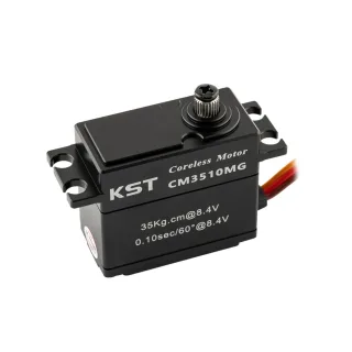 KST CM3510MG Coreless DC Motor Metal Gear Servos IP65 Waterproof 35Kgf.cm 0.10sec for 1/10 Scale RC Rock Crawler and 1/7