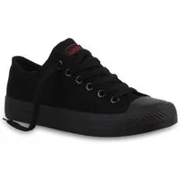 VAN HILL 94237 Sneaker Damen Sneaker Low Canvas Freizeitschuhe Schnürer Basic Sportschuhe
