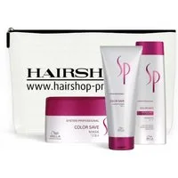Wella SP Haarpflege-Set Color Save Geschenkset - Shampoo 250ml+Cond. 200ml+Mask 200ml+Tasche