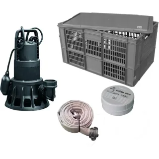 Ewuaqua iFlut Anti-Flut Set Hochwasserpumpe 10202 Tauchmotorpumpe, 8 cmb/h, 15m C-Schlauch